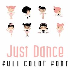 Just Dance Full Color Font