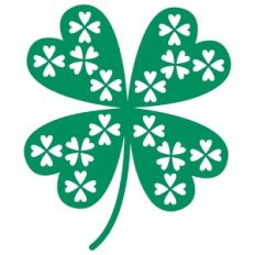 Lucky Four Leaf Clover Cutout