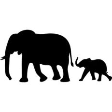 elephants silhouette