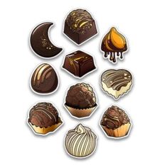 Luxury Truffle Chocolates Planner Stickers 02