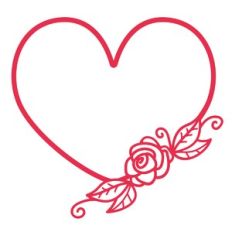 Heart with Rose