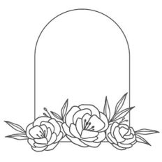 Modern Floral Arch Frame