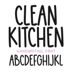 BFC Clean Kitchen Farmhouse Handwriting Font