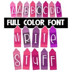 Write Stuff Color Font