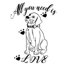 All you need is Love Labrador Dog