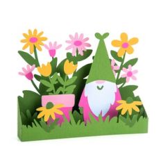 3D Flower Gnome Box Card