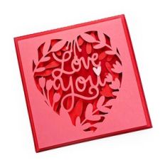 Love You Layered Card