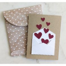sending love card and envelope