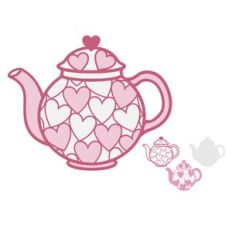 Teapot with hearts