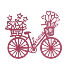 Bicycle with flower basket