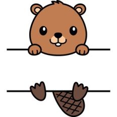 Split Beaver Name Frame