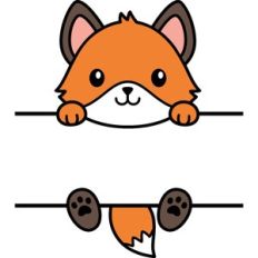 Split Fox Name Frame