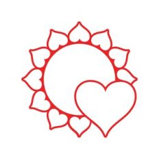 Heart Flower Layout