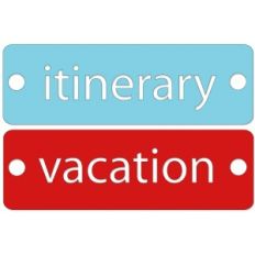 itinerary and vacation tags