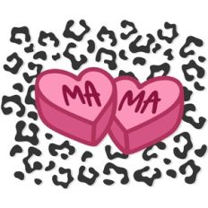 Mama Valentine Candy Leopard Print
