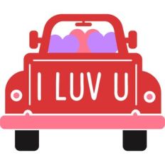 I Love You Valentine Truck