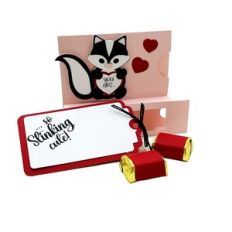 Skunk Valentine Gift Card nugget Box