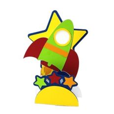 Rocket Birthday Pop Up Stand Card