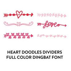 heart text dividers dingbat font 1