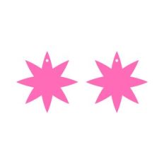 Star Earring Template, Faux Leather Earrings