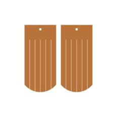 Fringe Tassel Faux Leather Earrings