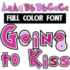 Going to Kiss Color Font