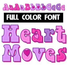Heart Moves Color Font