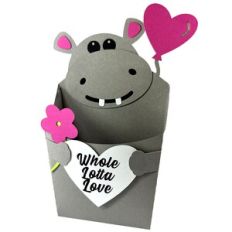 Whole Lotta Love Hippo Treat Cup – includes Print and Cut Sentiment
