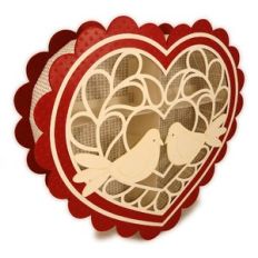 Heart Box Doves Wreath