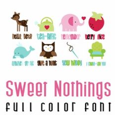 Sweet Nothings Full Color Dingbats Font