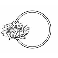 Sunflowers Circular Frame