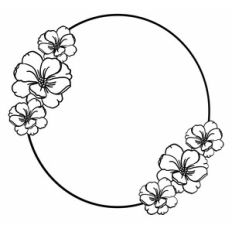 Circular Flower Frame