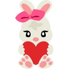 bunny heart girl