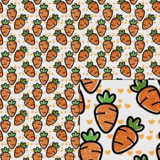chubby carrots hearts printable pattern