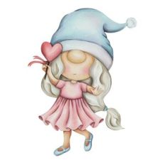 gnome girl print and cut
