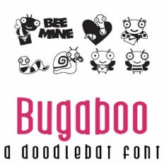 Bugaboo Love Doodlebat Font