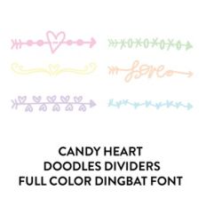 heart text dividers dingbat font 2