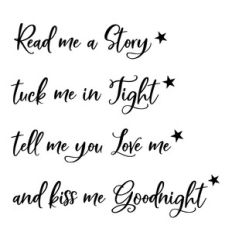 Read me a Story Kiss me Goodnight