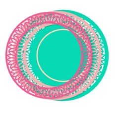 LACY CIRCULAR CAKE TOPPER