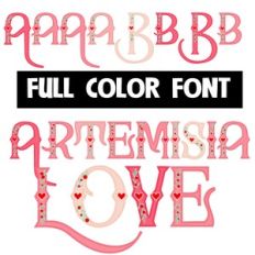 Artemisia Love Color Font