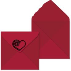 Env Heart Swirl Paper Clip