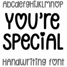 you're special handwriting font