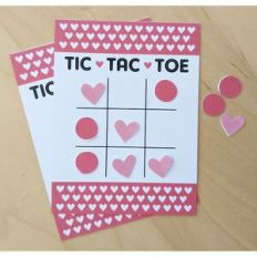 tic tac toe game card