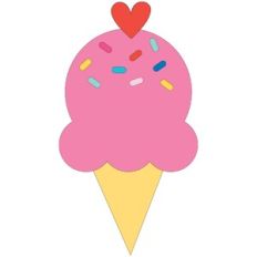 Sprinkle Ice Cream Cone