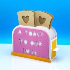 A Toast to Our Love Valentine Box Card