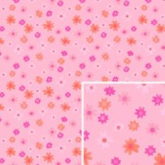 Pink Watercolor Flower Pattern
