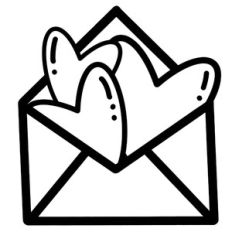 Envelope With Hearts
