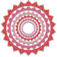 nested delicate lace frames