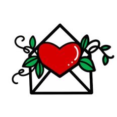 Envelope With Heart