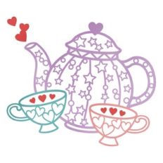 Teapot with Tea Cups